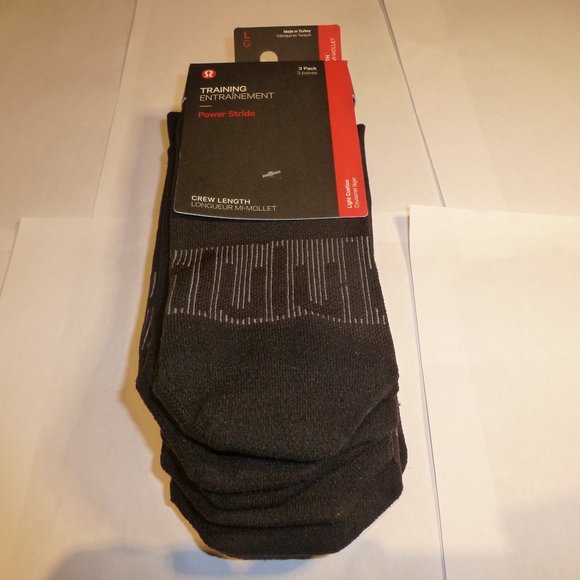Lululemon Other - Lululemon Powerstride Training Socks (3-Pack)